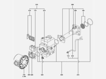 Рампа газовая для горелки Elco d337, 3833654